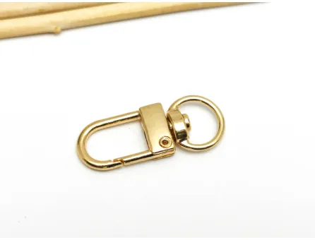 Inchizatoare carabina cu inel rotativ 33x13x5.5mm auriu