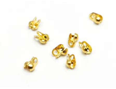 Capat terminatie nod otel inoxidabil auriu 4x2mm (1buc)