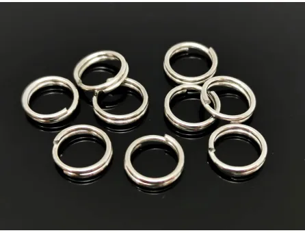 Zale duble otel inoxidabil 8mm, grosime 1.5mm (50buc)
