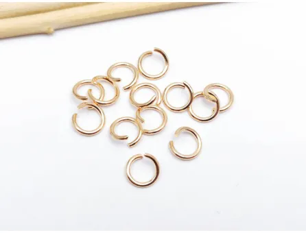 Zale otel inoxidabil rose gold 7mm, grosime 1mm (10buc)