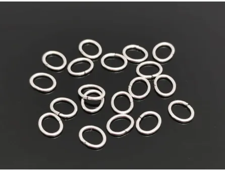 Zale ovale otel inoxidabil 5x4mm, grosime 0.6mm (50buc)