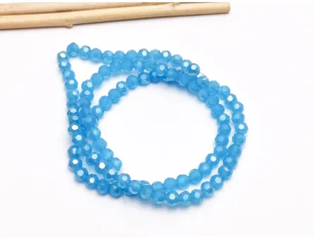 Margele cristal rotund fatetat 4mm azur opal lustered (sirag)