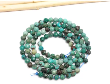 Sirag natural chrysocolla microfatetata 3.5mm