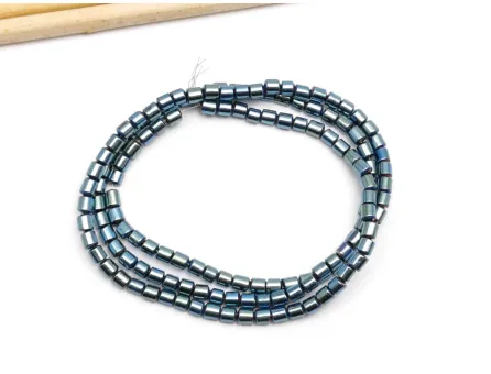 Sirag hematit rondele 3x2.5mm blue metalic
