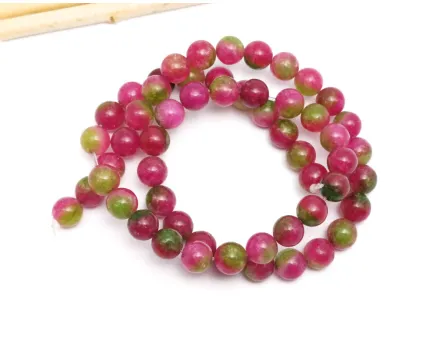 Sirag jad sfere 6mm magenta verde