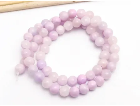 Sirag jad sfere 6mm roz lila pastel