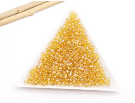 Toho rotunde 8/0  Transparent Lustered Medium Topaz (5g)