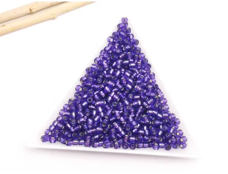 Toho rotunde 8/0 Silver Lined Purple (5g)