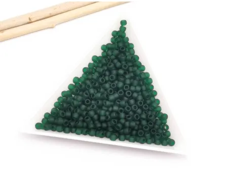 Toho rotunde 8/0 Transparent Frosted Green Gmerald (5g)