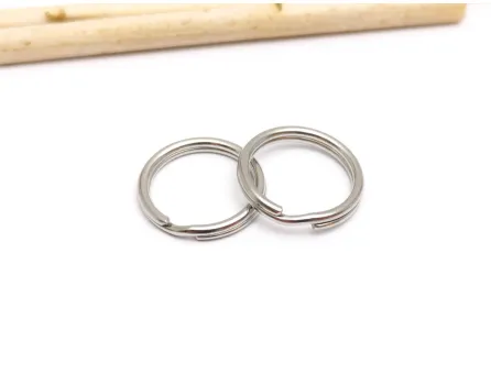 Inel breloc otel inoxidabil fara lant 15x2mm