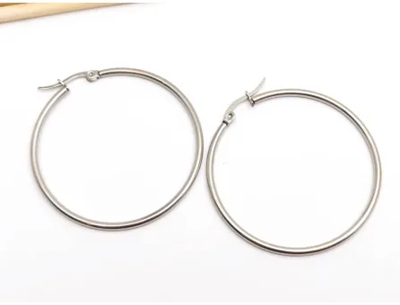 Tortite cercei otel inoxidabil 304 hoop 46x44mm (2buc)