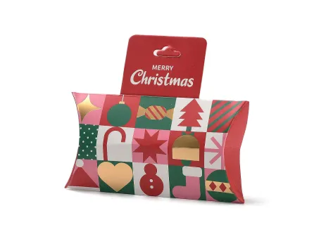 Cutiuta carton pentru bijuterii craciun 13x11.5x2.75cm