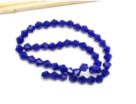 Margele cristal biconic 6mm blue opac (sirag)