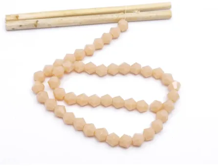 Margele cristal biconic 6mm crem nude opac (sirag)