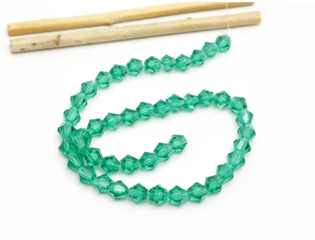 Margele cristal biconic 6mm turcoaz (sirag)