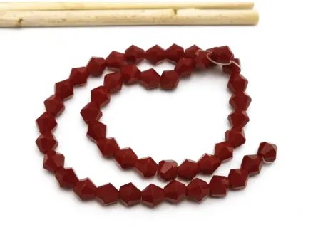 Margele cristal biconic 6mm bordo opac (sirag)