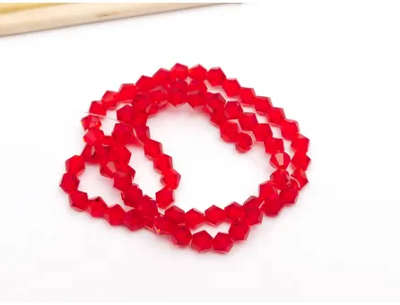 Margele cristal biconic 4mm rubin (sirag)