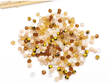 Margele cristal biconic 4mm mix auriu (250buc)