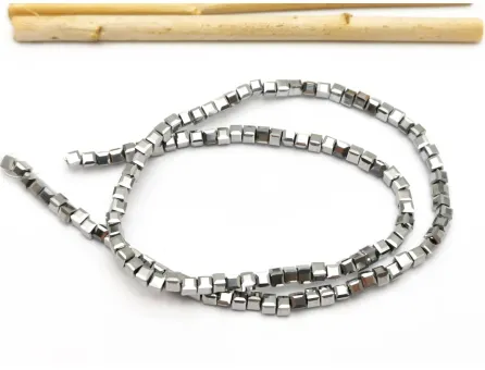 Margele cristal cub fatetat 2.5mm argintiu (sirag)