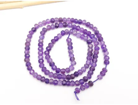 Sirag ametist rondele microfatetate 4x3mm
