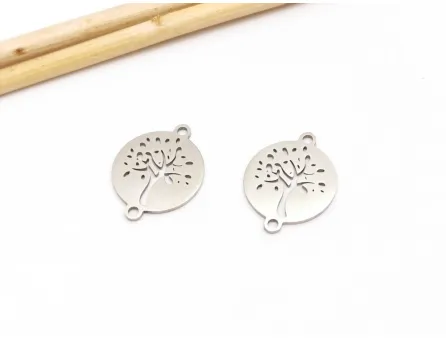 Link otel inoxidabil copacul vietii 19x15mm