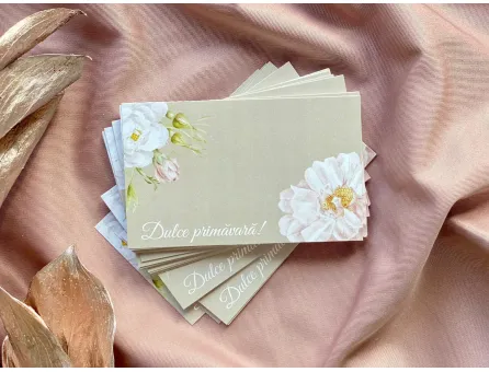 Cartonas martisor dulce primavara 8.6x5.3cm (50buc)
