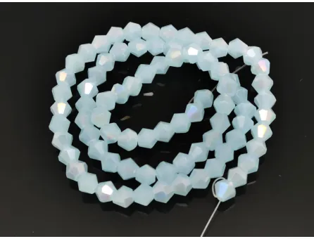 Margele cristal biconic 4mm aquamarin opal AB (sirag)