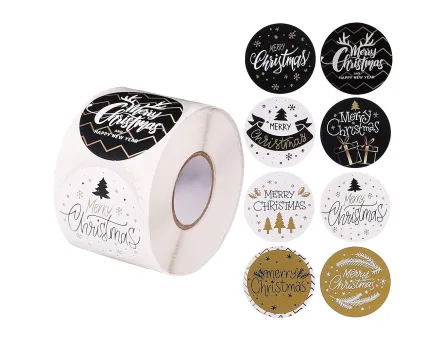 Rola etichete adezive de craciun
