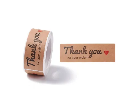 Rola etichete adezive thank you