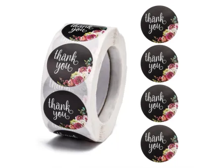 Rola etichete adezive thank you