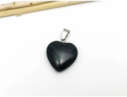 Pandantiv obsidian inima 20x29mm