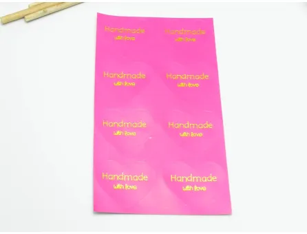 Etichete adezive handmade fucsia