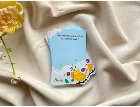 Cartonas martisor pasare 8.6x5.3cm (50buc)