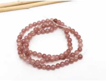 Sirag jad 4mm roz plamaniu