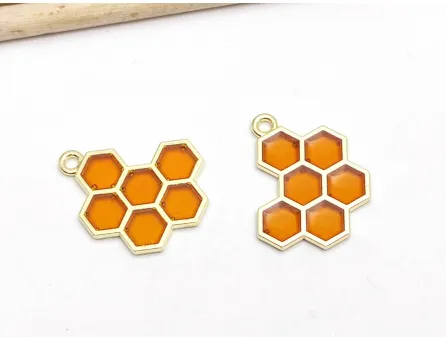 Charm fagure auriu 21x17mm