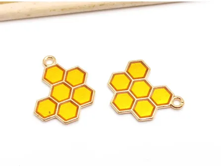 Charm fagure auriu 21x17mm