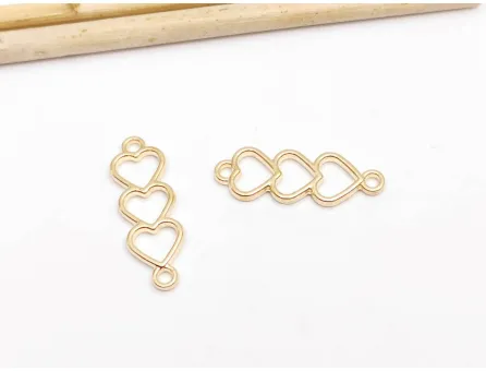 Link inimi 24x8mm auriu