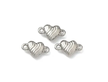 Link otel inoxidabil 304 inima 9.5x6x2.5mm