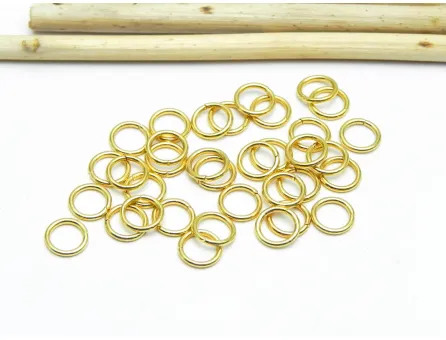 Zale otel inoxidabil auriu 5mm, grosime 0.8mm  (10buc)