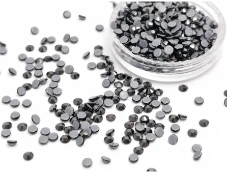 Strasuri hotfix 2.3~2.4mm hematit (100buc)