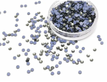 Strasuri hotfix 1.9~2mm gri inchis (100buc)