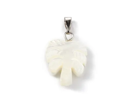 Pandantiv sidef palmier 18x13mm