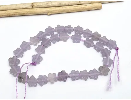 Sirag scurt Ametist lavanda floare 6mm