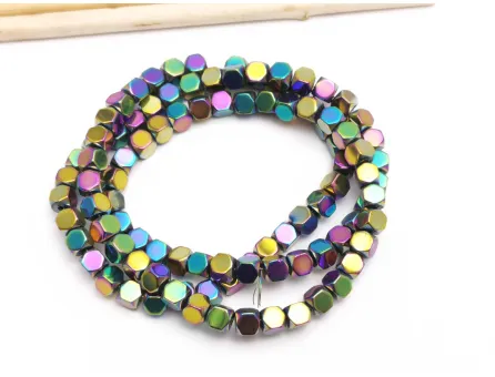 Sirag hematit hexagon 4x4mm metalic mix