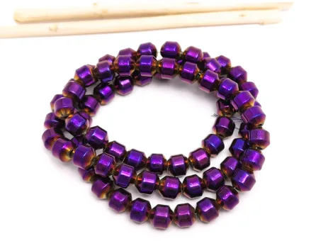 Sirag hematit bicon 6mm mov metalic