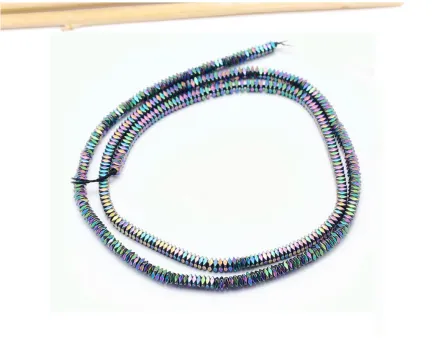 Sirag hematit rondele patrate 2x2x1mm metalic mix