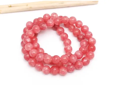 Sirag jad sfere 6mm roz roze