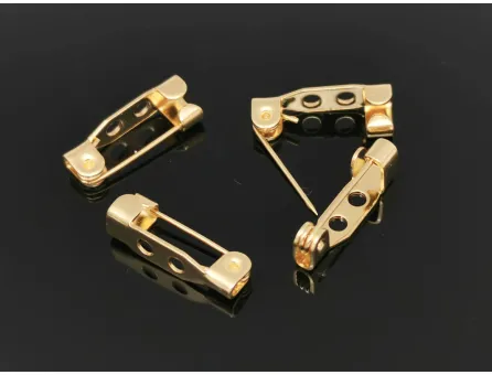 Baza brosa otel inoxidabil 304 placat cu aur 18K marime 16.5x4mm (1buc)