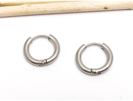 Tortite cercei otel inoxidabil 201 rotunde 15x14mm (2buc)