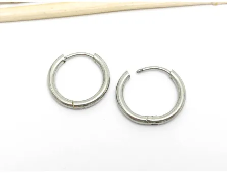 Tortite cercei otel inoxidabil 202 rotunde 16x15mm (2buc)